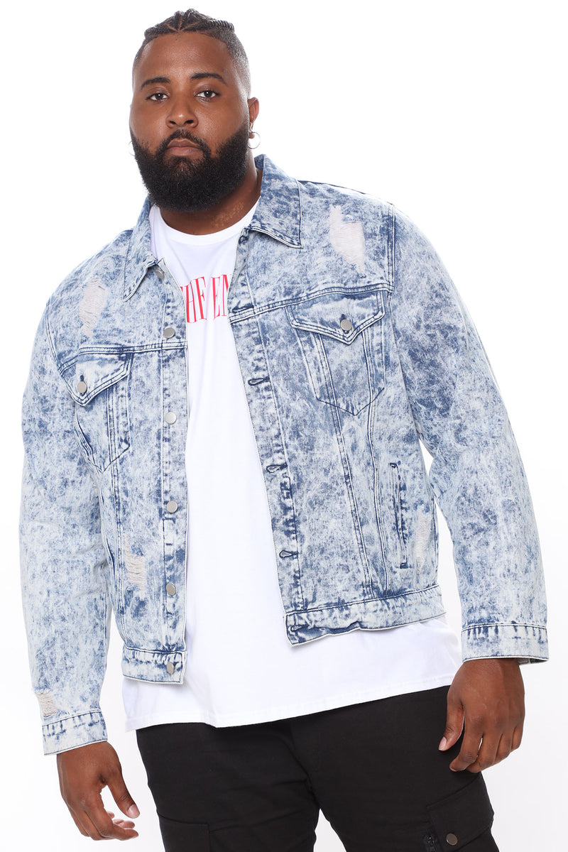 Acid Wash Denim Trucker Acid Wash