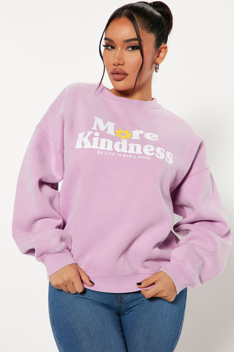 More Kindness Washed Sweatshirt - Lilac | Fashion Nova, Screens Tops and  Bottoms | Fashion Nova
