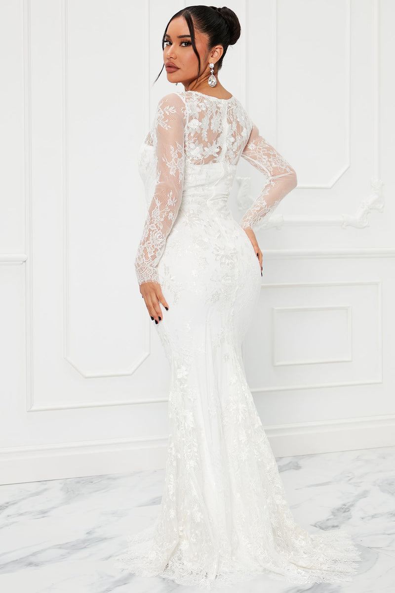 Fashion nova white wedding dress top