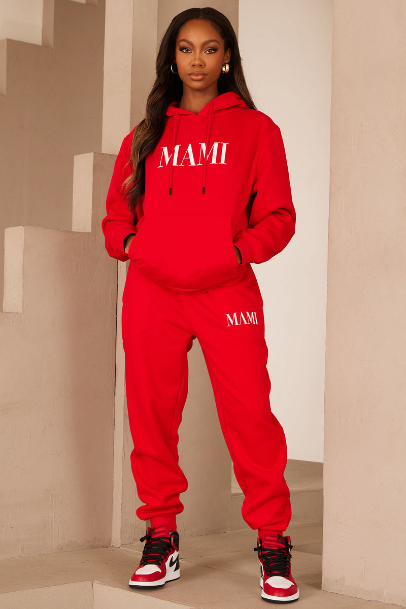 Family Goals Women s Mami Hoodie Red