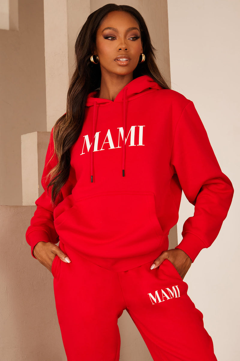Family Goals Women s Mami Hoodie Red