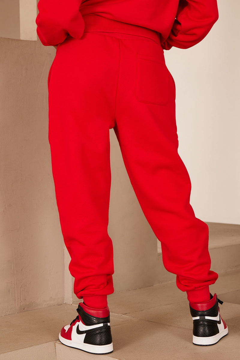 Family Goals Mini Princess Jogger - Red, Fashion Nova, Kids Pants & Jeans