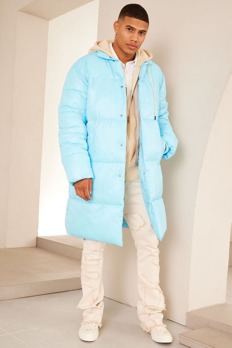 Light blue down coat 2025