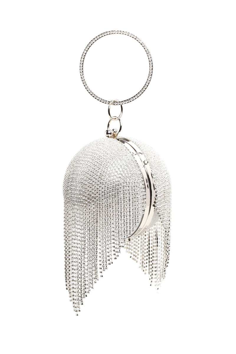 Silver ball new arrivals clutch bag