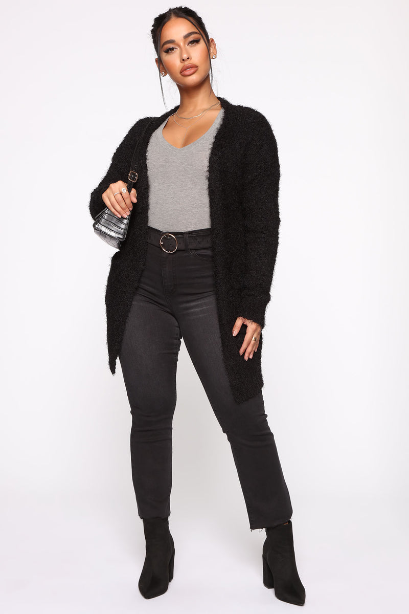 Never A Dull Moment Cardigan Black