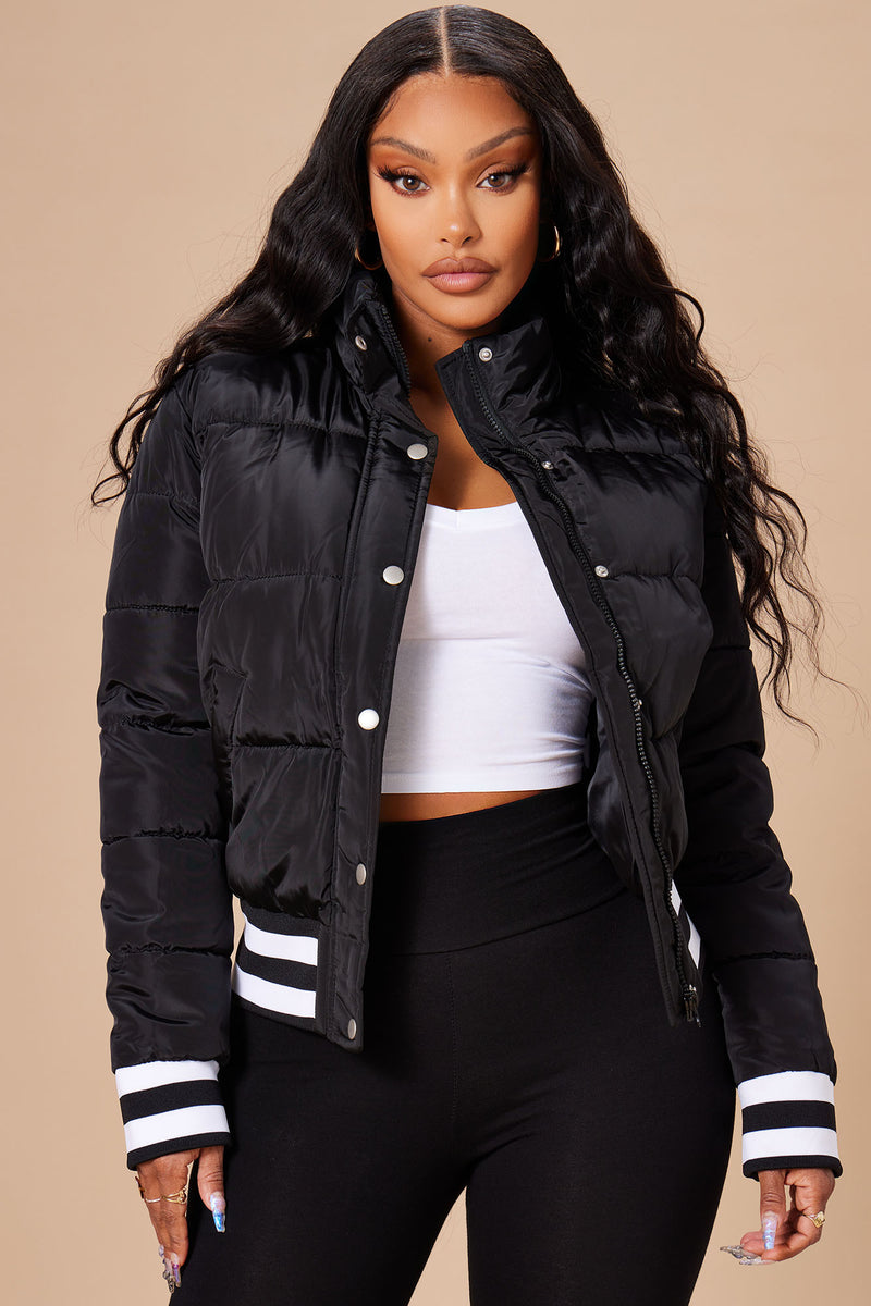 Mrs. Jackson Puffer Jacket Black Fashion Nova Jackets Coats