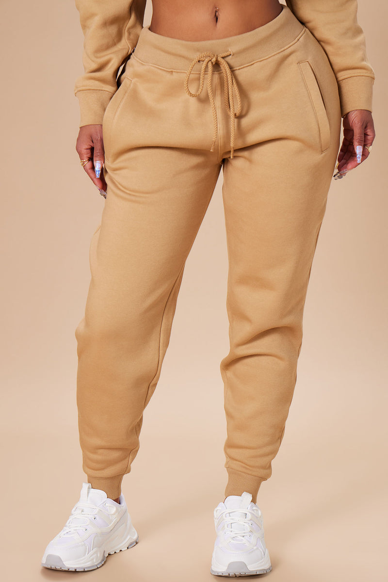 Pants Jogger Dama Nude Afelpado por Dentro Casual Unitalla - Cute Shop