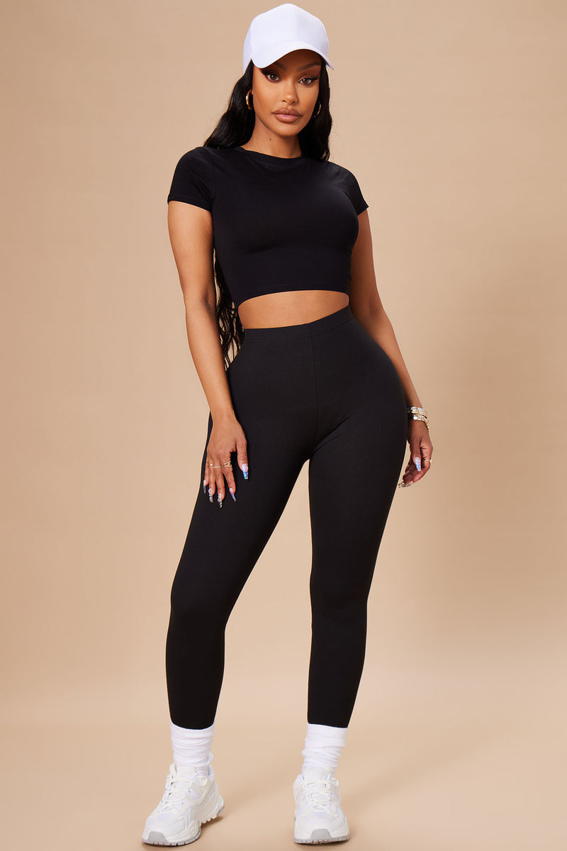 Robin Crop Top - Black, Fashion Nova, Basic Tops & Bodysuits