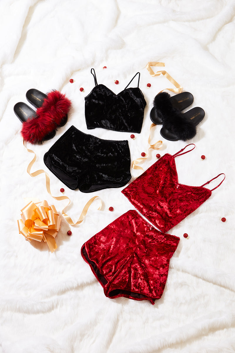 Feeling Soft Pajama Set Black Fashion Nova Lingerie
