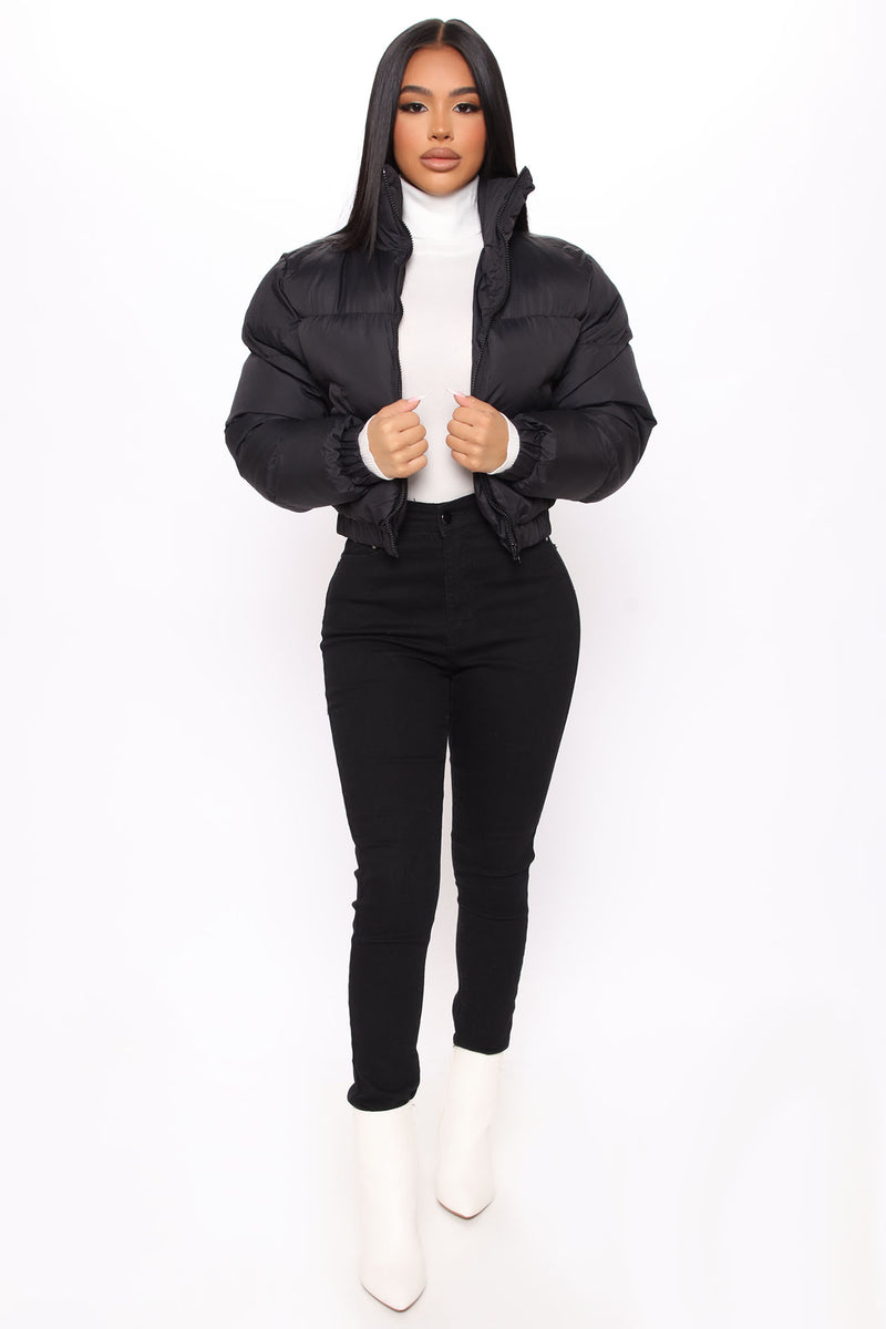 Cropped puffer hot sale jacket uk