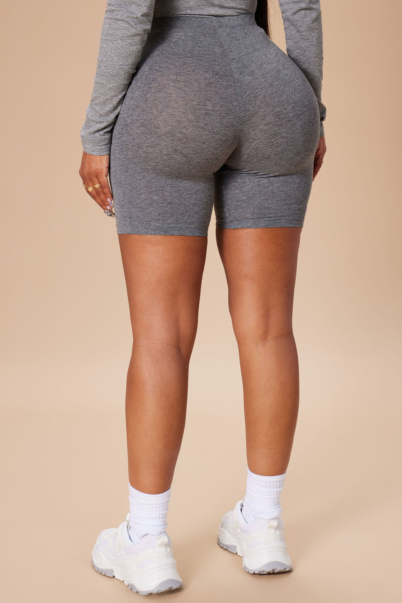Short grey clearance biker shorts