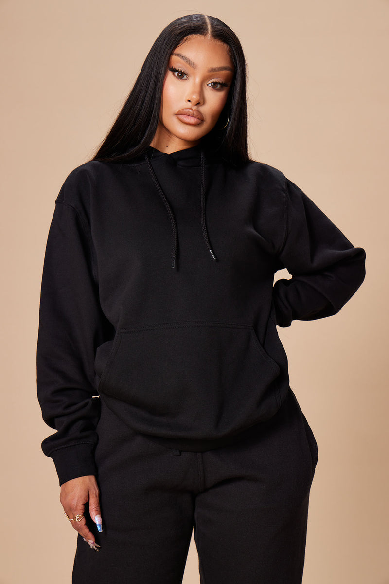 Stole Your Boyfriend s Oversized Hoodie Black Fashion Nova