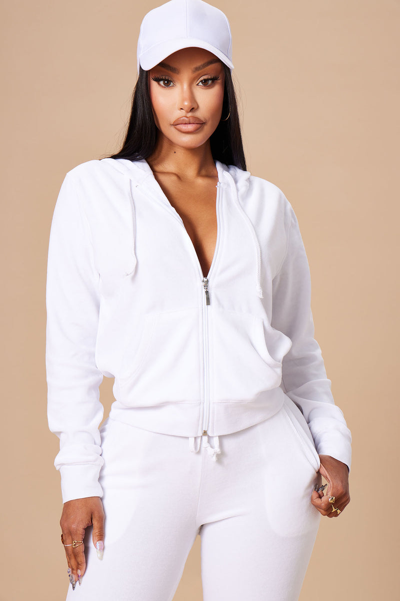 The Original Trendsetter Velour Set White