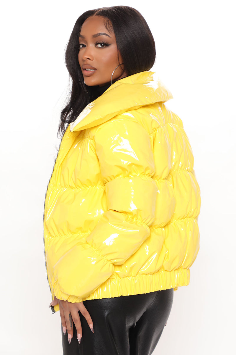 Womens yellow padded hotsell jacket