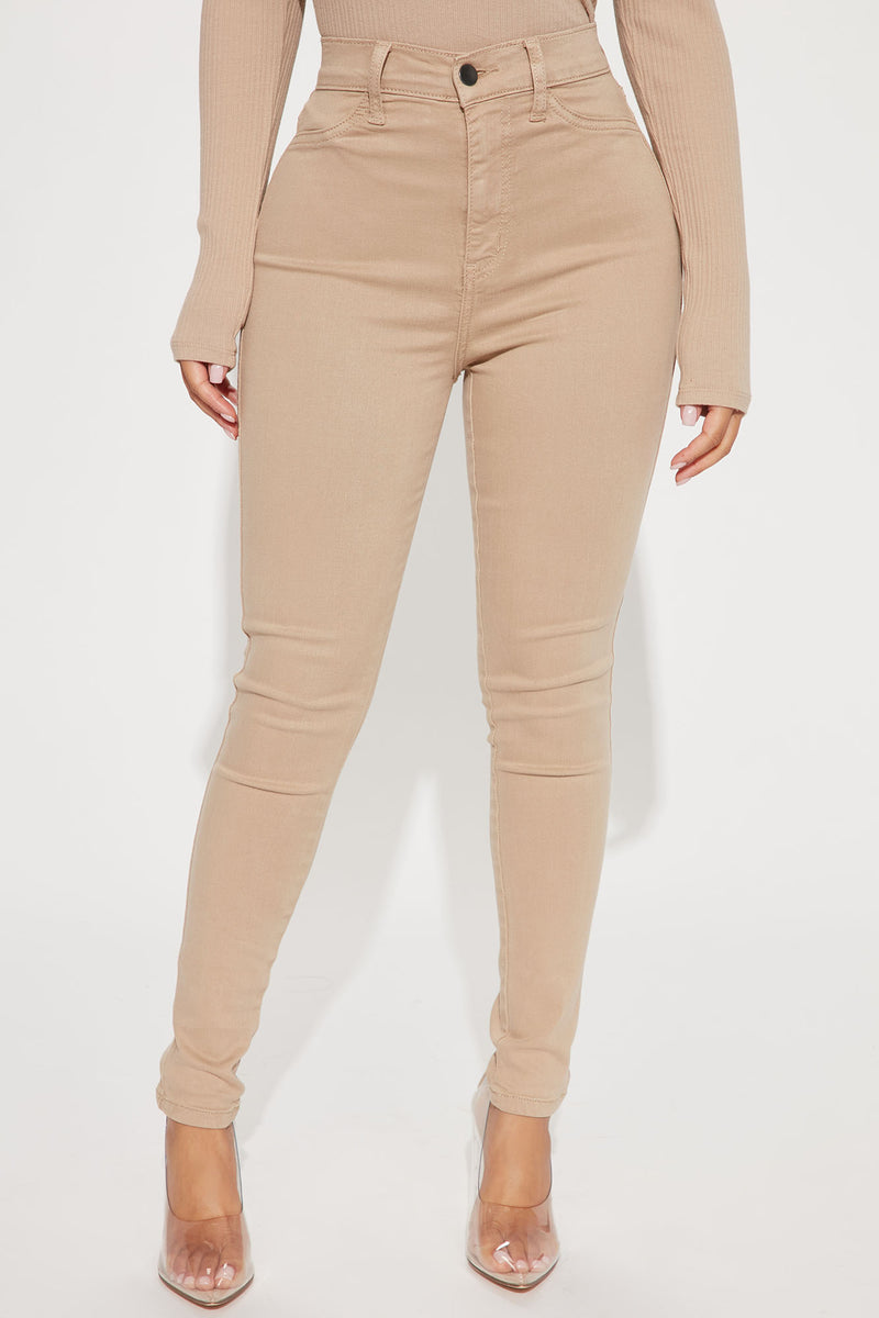 High waisted sales khaki jeggings