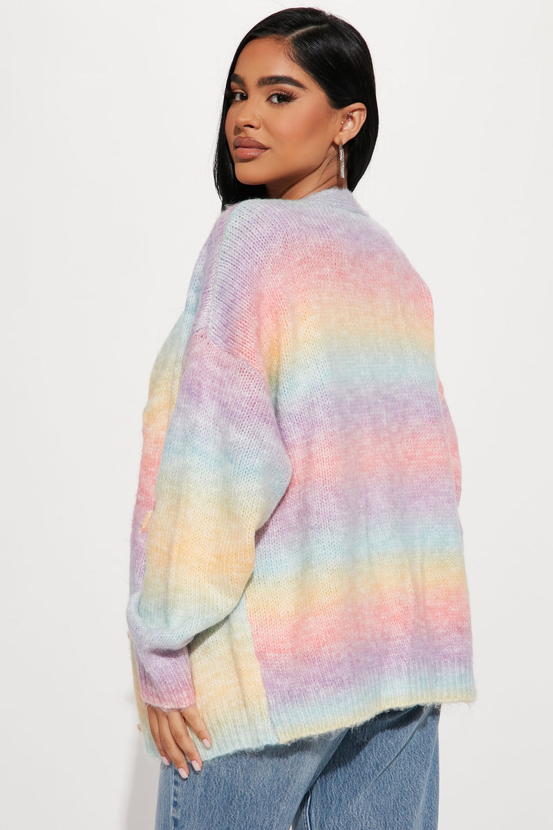 Fashion nova rainbow on sale sweater