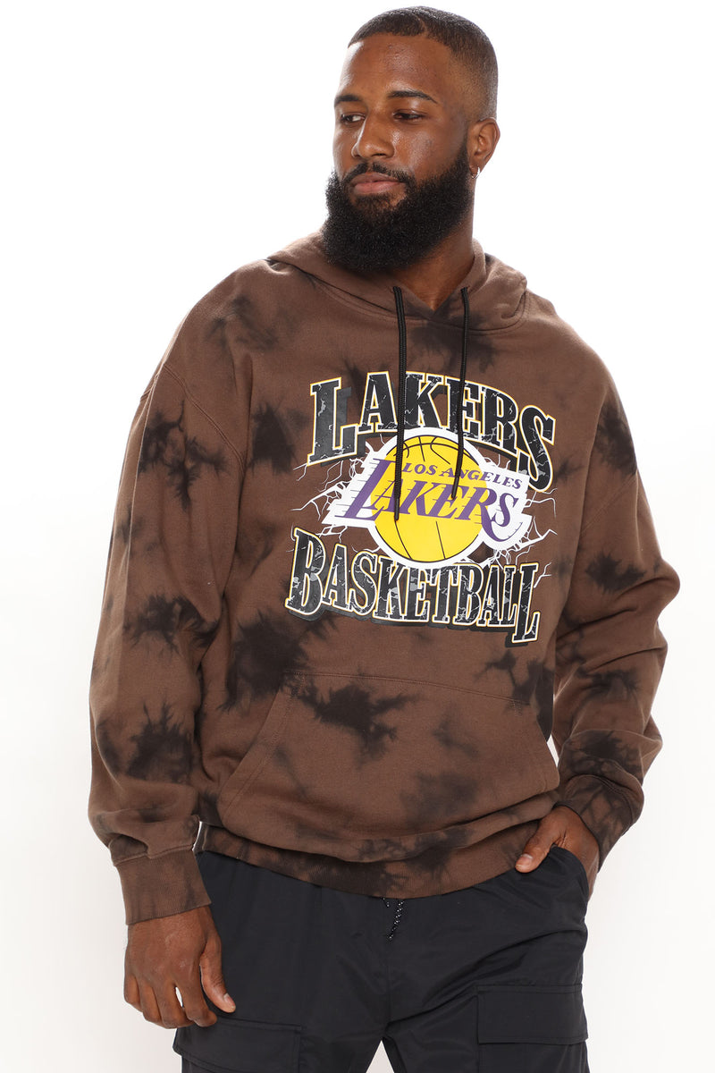 Urban Outfitters Lakers Vintage Tie-dye Crew Neck Sweatshirt in