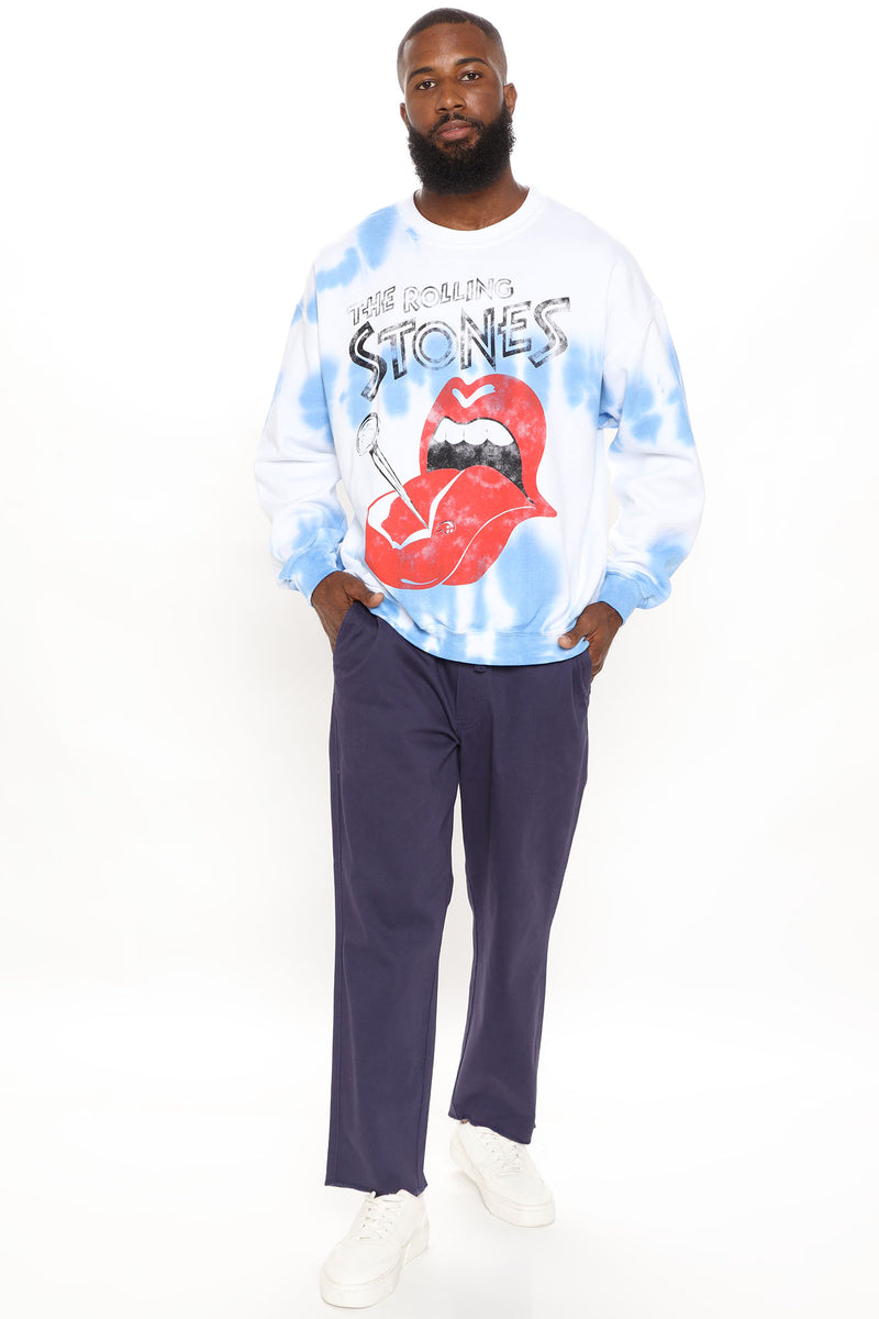 Rolling stones shop tie dye sweatshirt