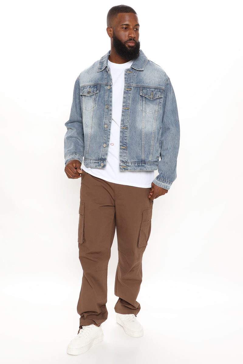 Oversized Trucker Denim Jacket Light Wash Fashion Nova, Mens Jackets Fashion Nova