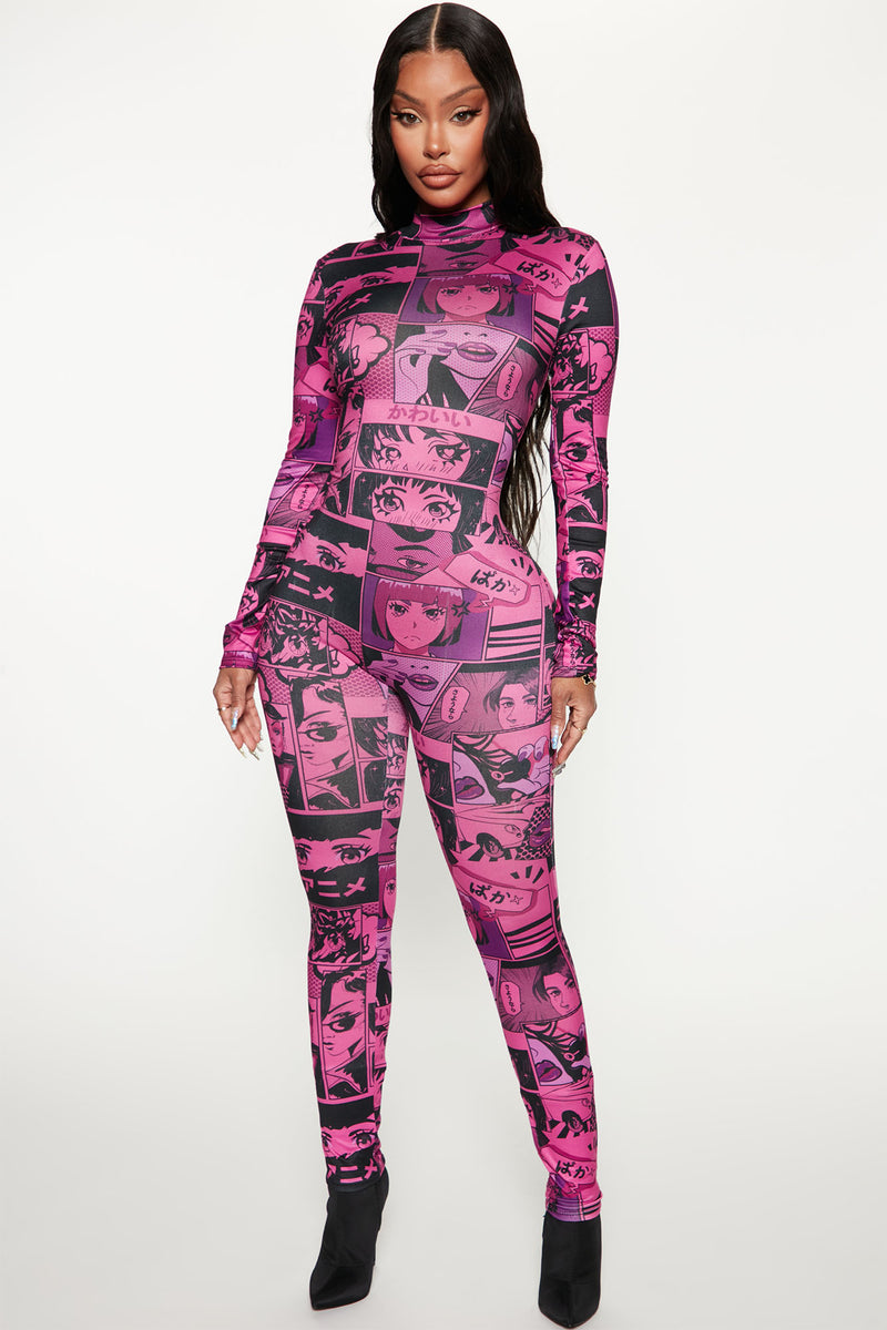 Polo jumpsuit on sale pink