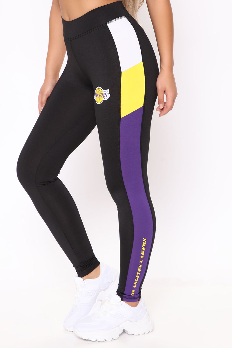 NBA Money Shot Lakers Legging - Black/combo, Fashion Nova, Leggings