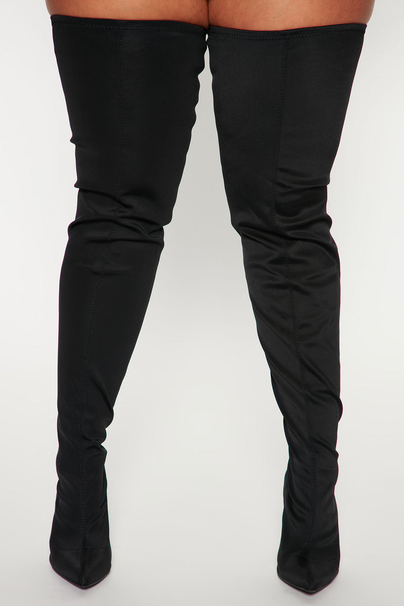Thigh high top boots size 10