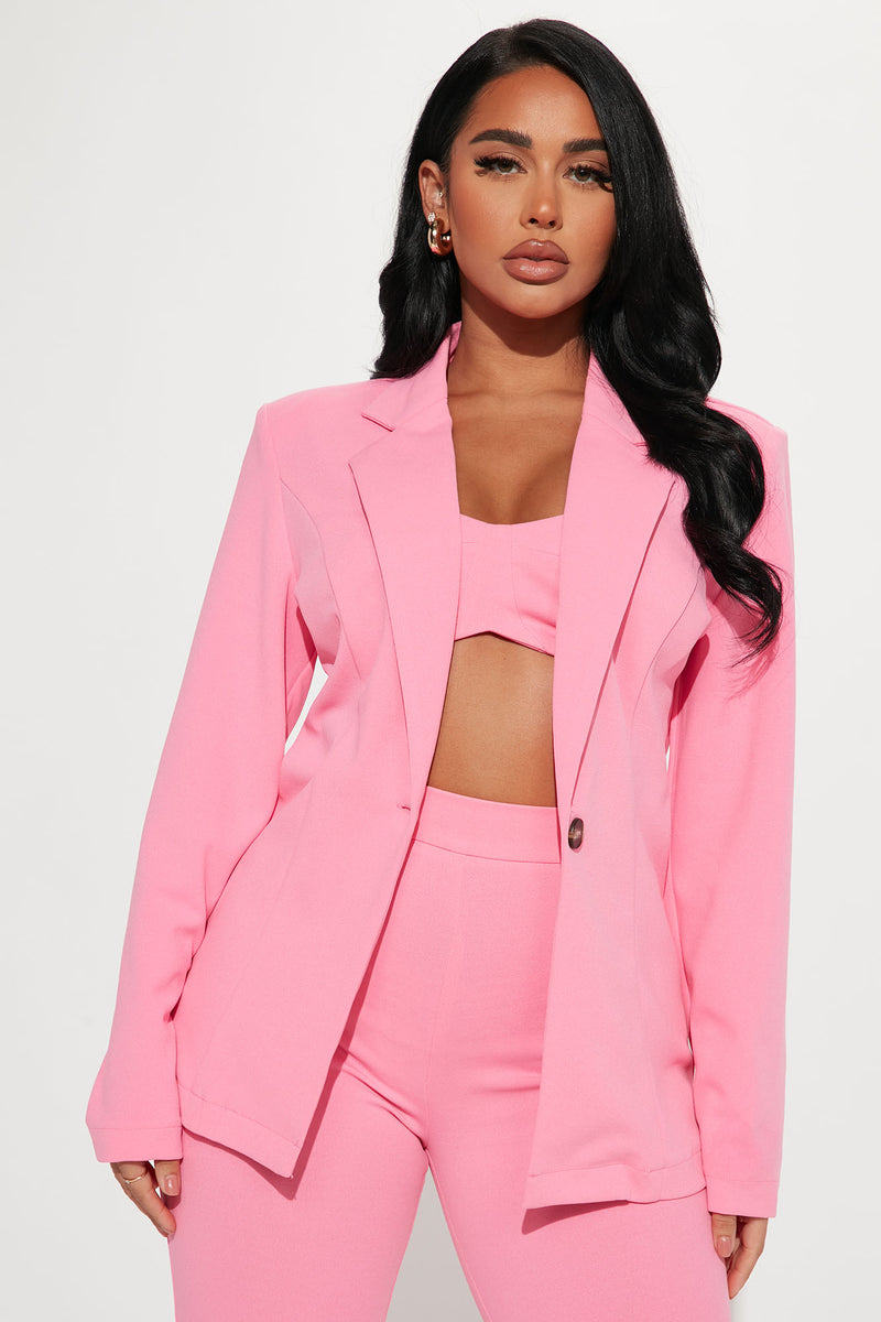 Fashion nova sales pink suit