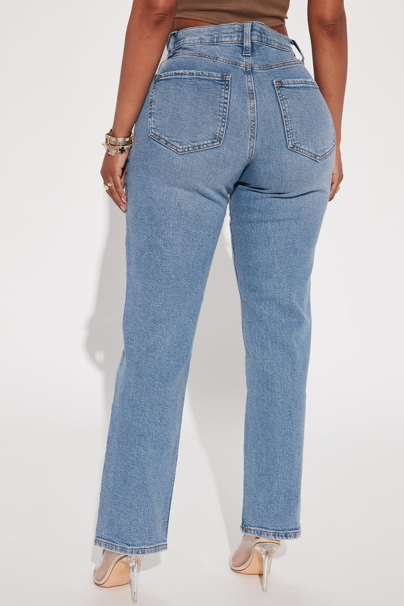 Winona 90's Wide Leg Jeans - Medium Blue Wash, Fashion Nova, Jeans