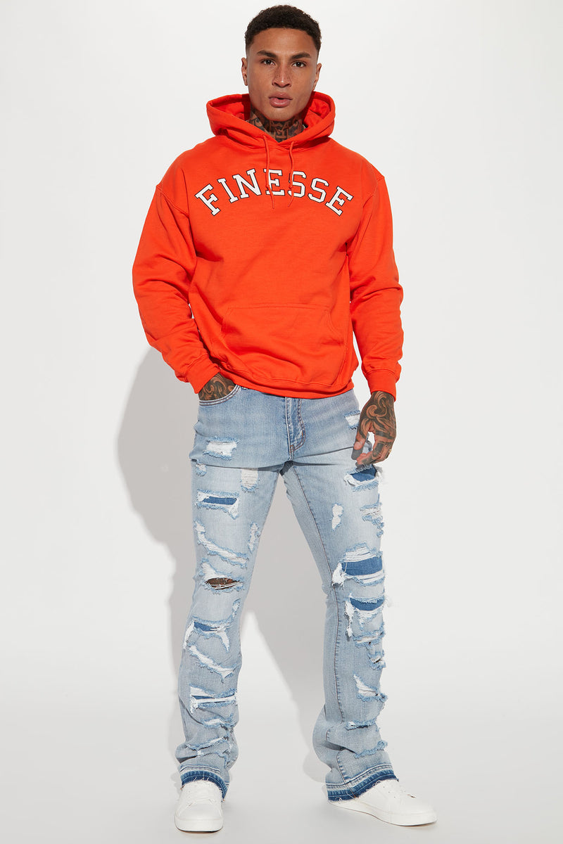 Kenny Zip Up Hoodie - Orange, Fashion Nova, Mens Jackets