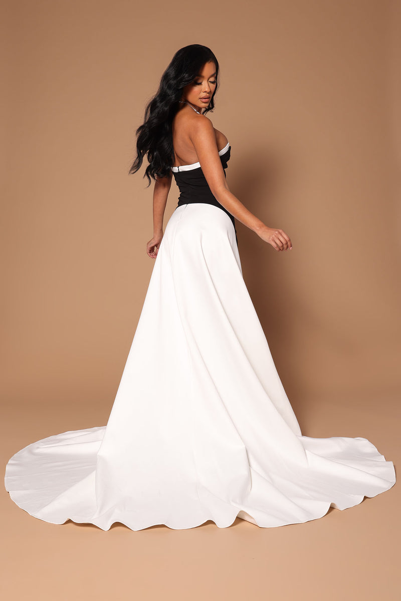 Fashion nova white prom dress top