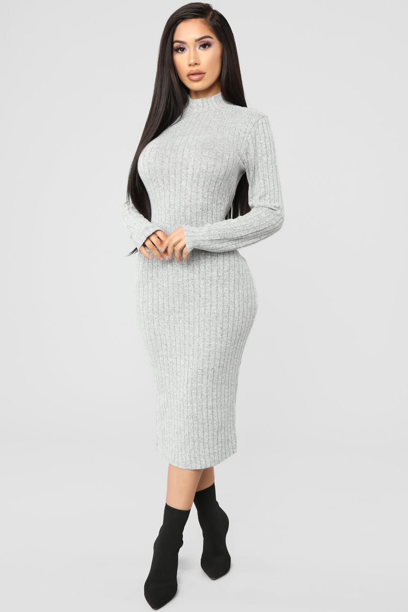 Grey dress shop fashion nova