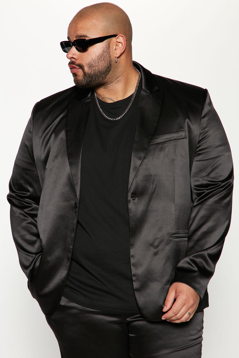 Fashion Nova Men S Suits.Satin Luxe Suit Jacket - Black | Fashion Nova, Mens Jackets | Fashion Nova
