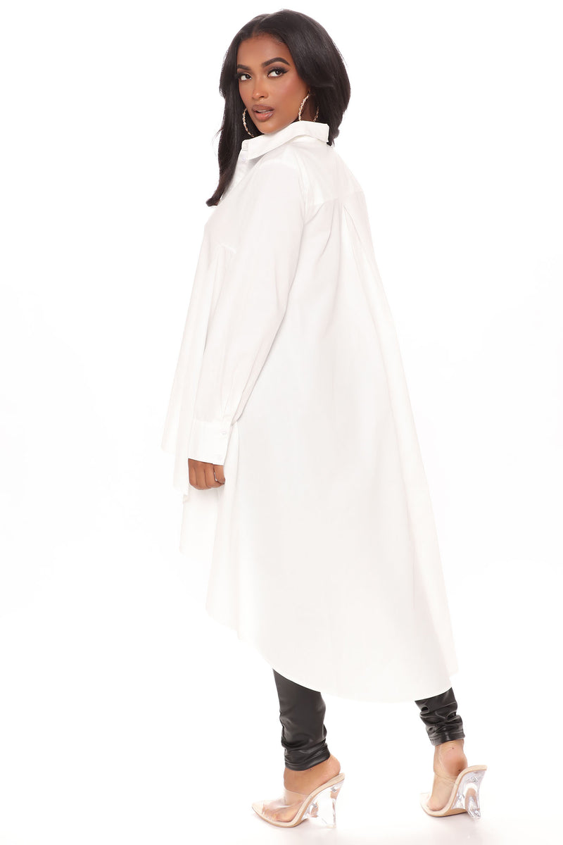 Fashion nova high low top hotsell