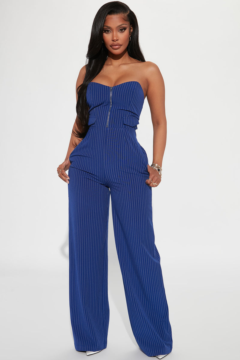 Fashion nova navy blue jumpsuit store