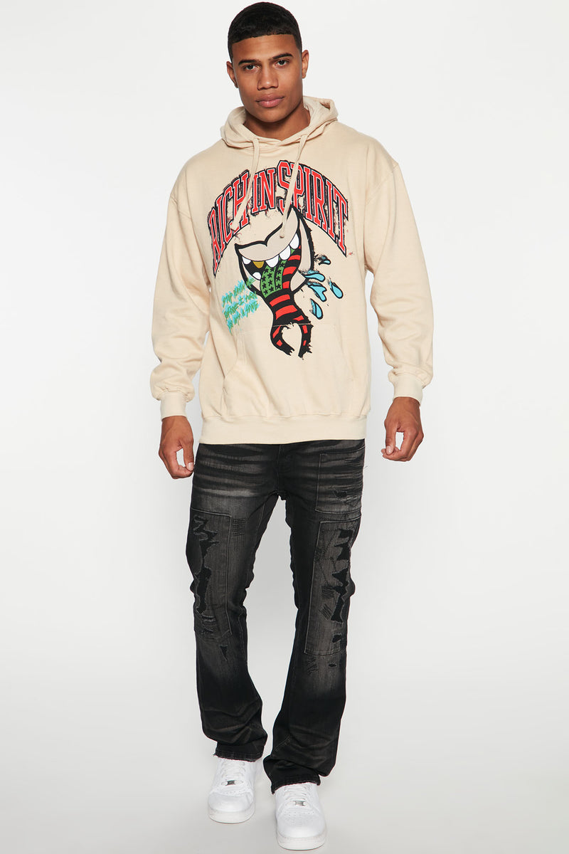 Pleasures destroyer hotsell contrast stitch hoodie