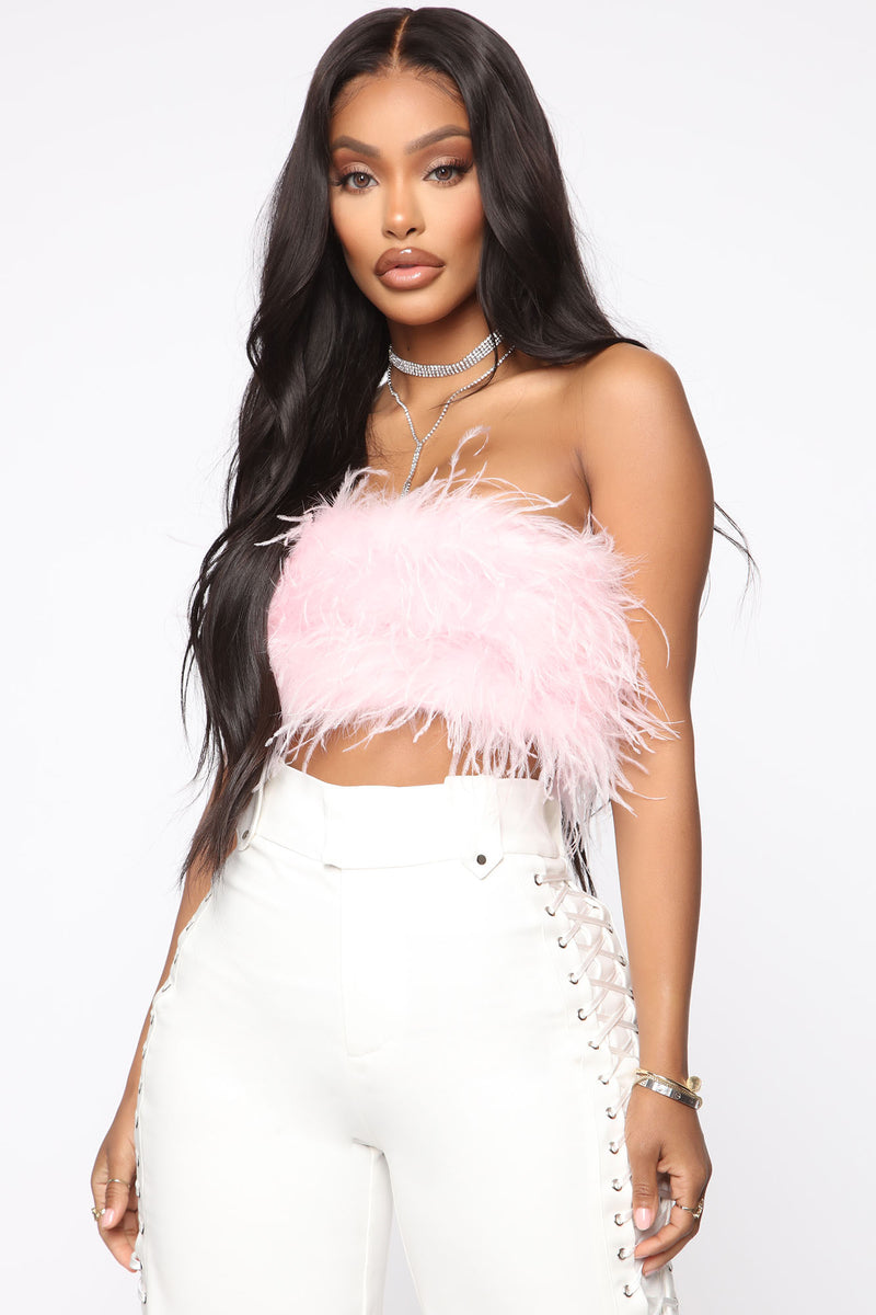 Pink tube top outfits outlet