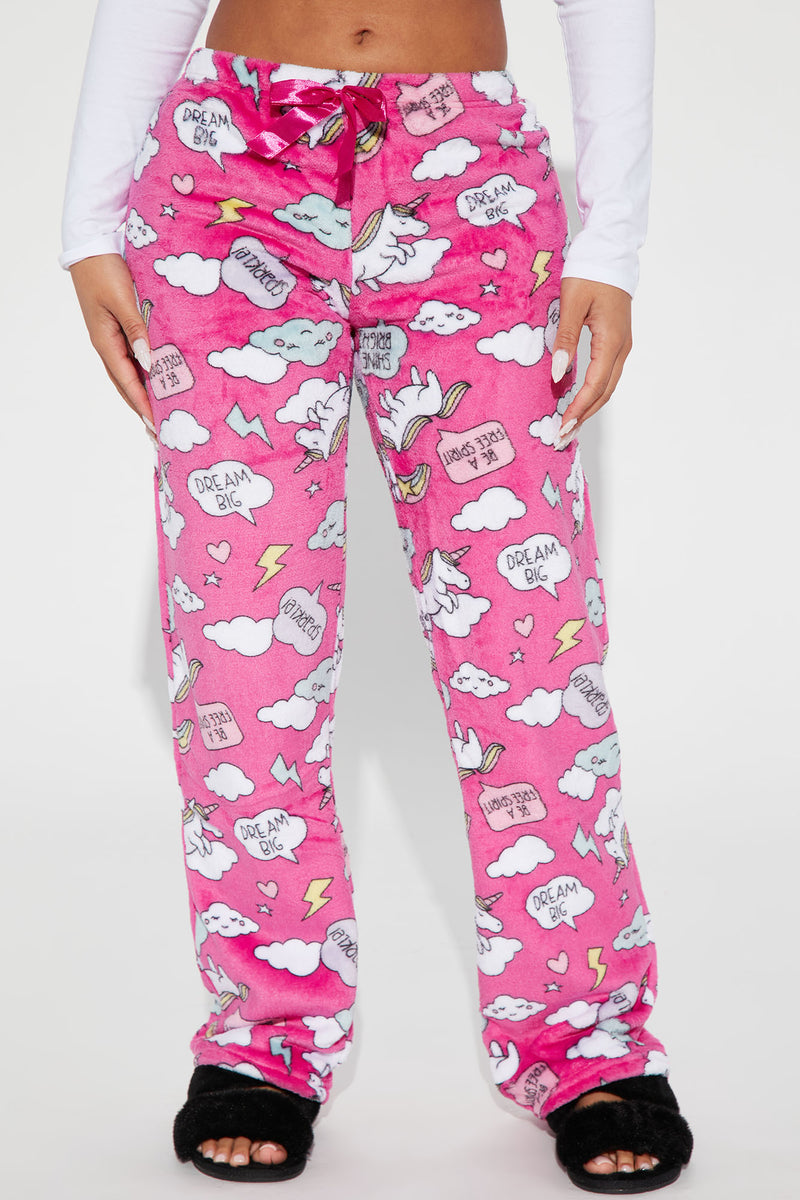 Hot pink pajama 2025 pants