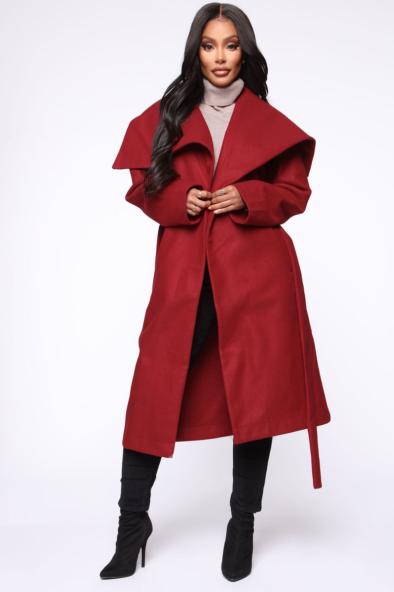 Walking In The Snow Trench Coat Red Fashion Nova Jackets Coats Fashion Nova