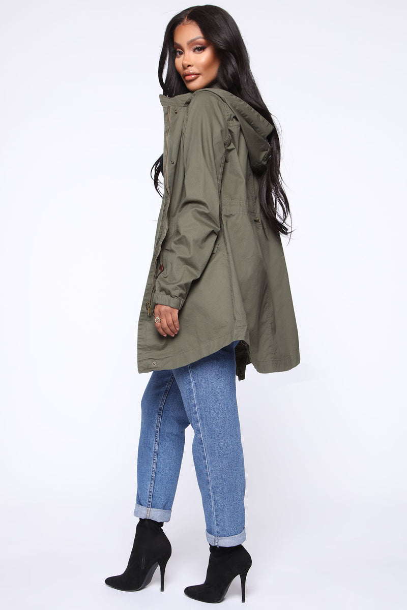 Giving You Some Love Anorak Jacket Olive Fashion Nova Jackets