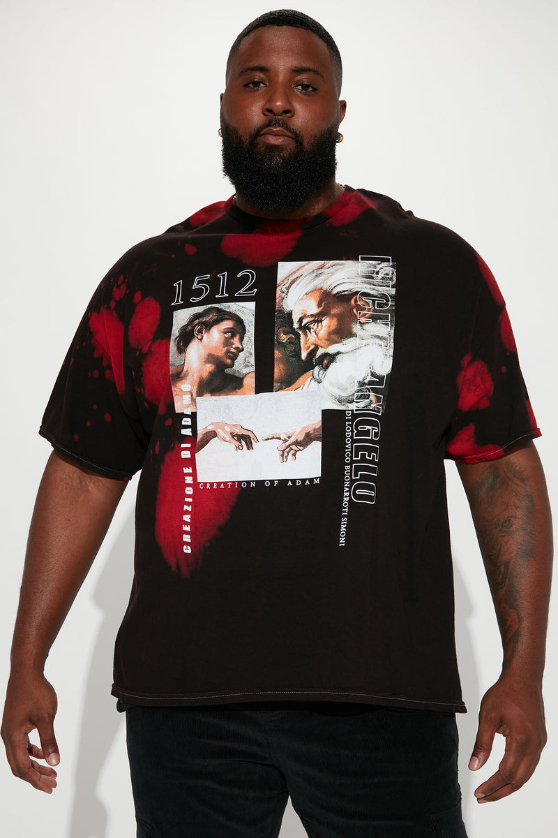 Michaelangelo Creazione Di Adamo Short Sleeve Tee Black