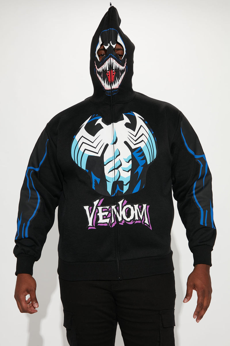Venom zip up shop face hoodie