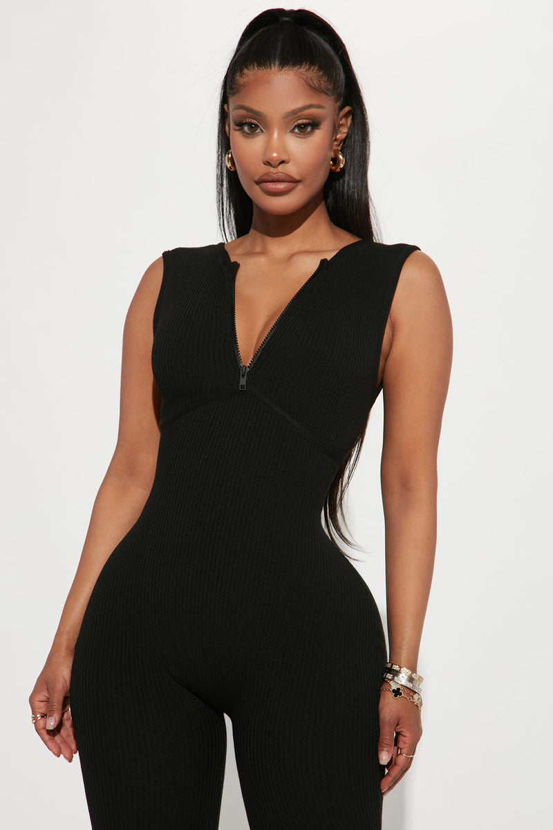 Black and gold jumpsuit fashion nova store