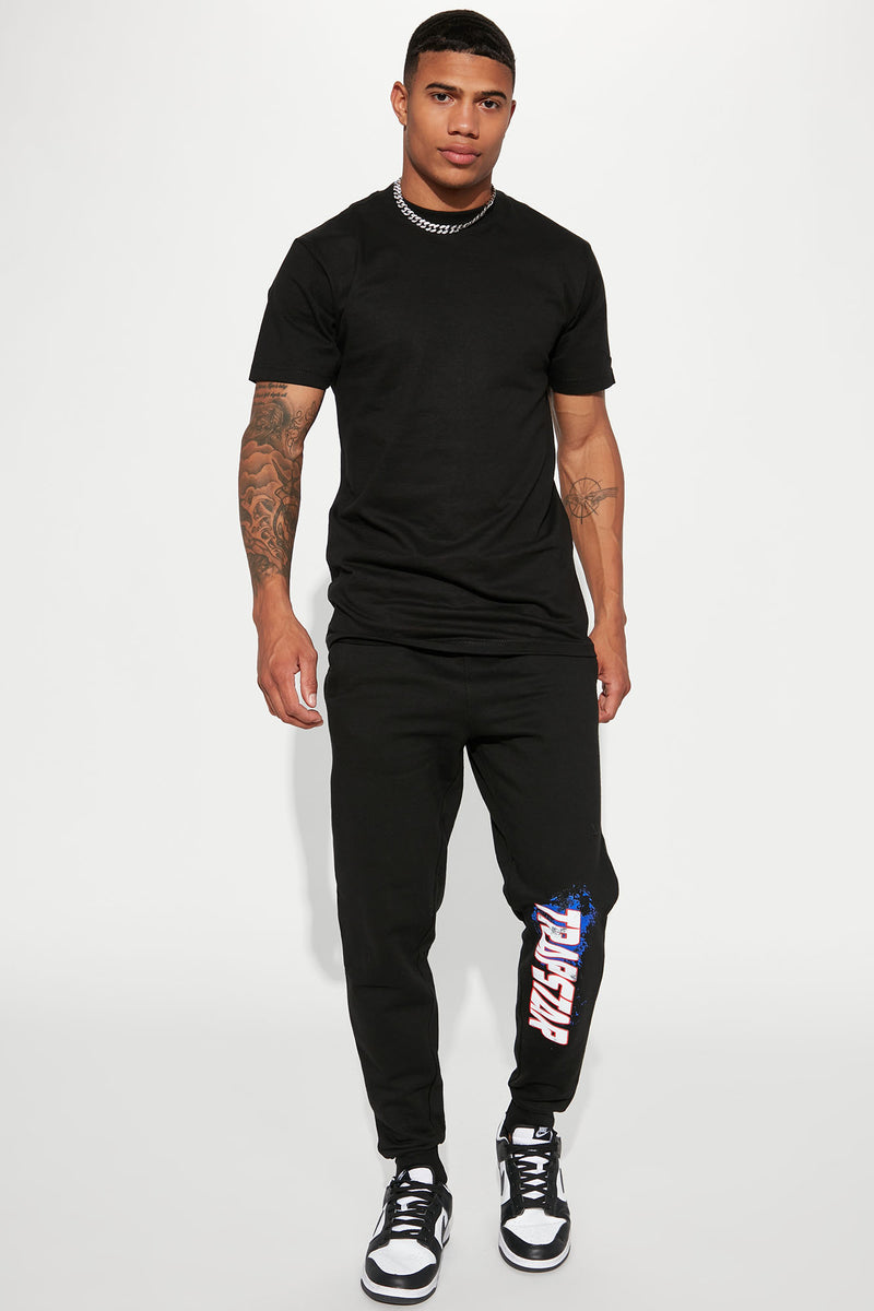 Trapstar Jogger Black Fashion Nova, Mens Fleece Bottoms Fashion Nova