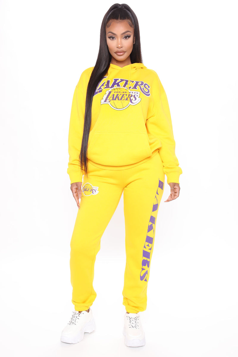 NBA On The Rebound Lakers Sweatpants - Purple, Fashion Nova, Pants