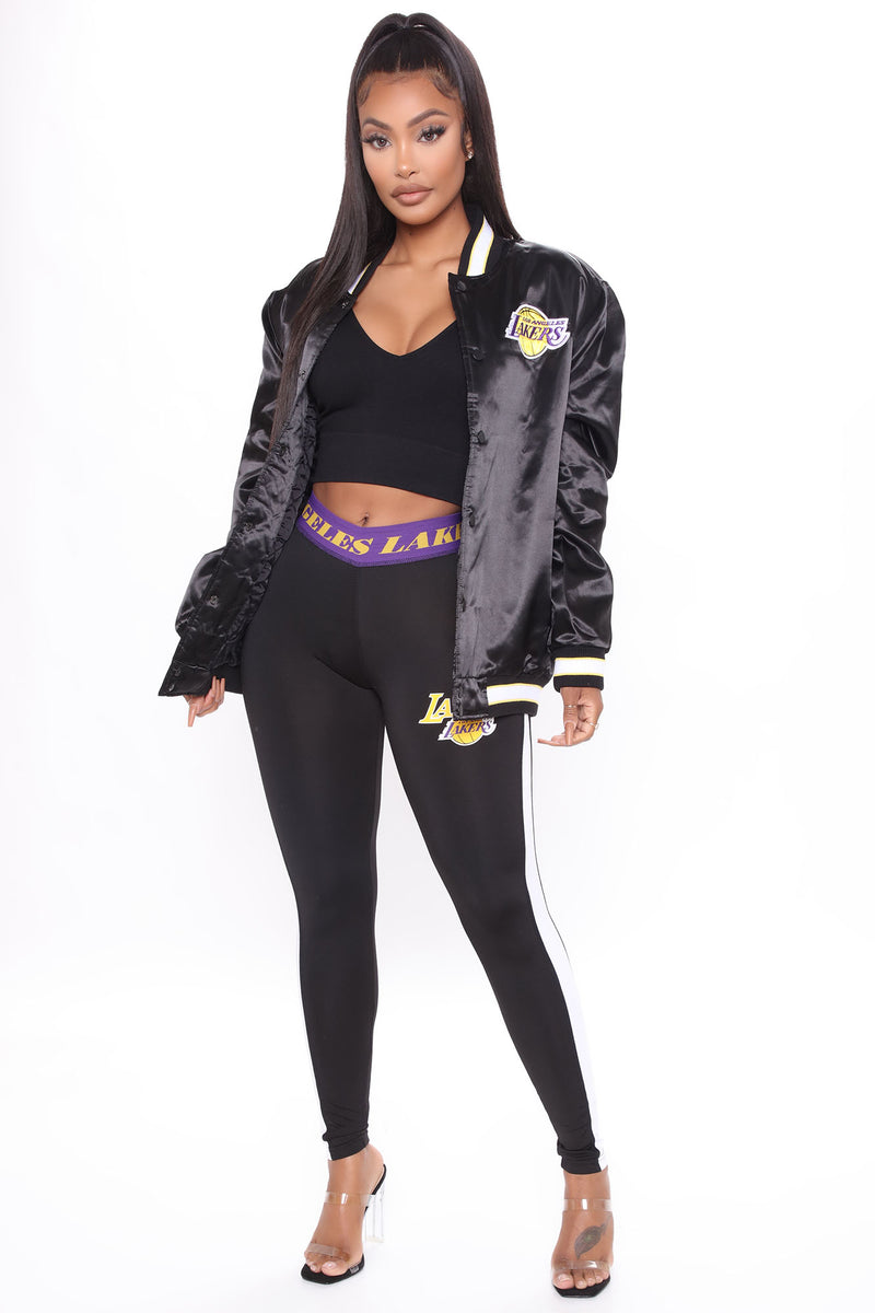 Lakers bomber shop jacket womens