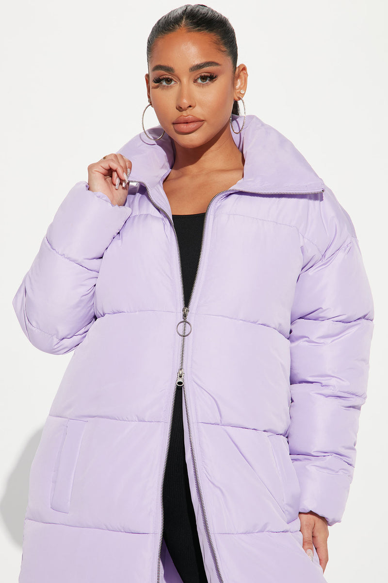 Showing Off Puffer Jacket Lavender