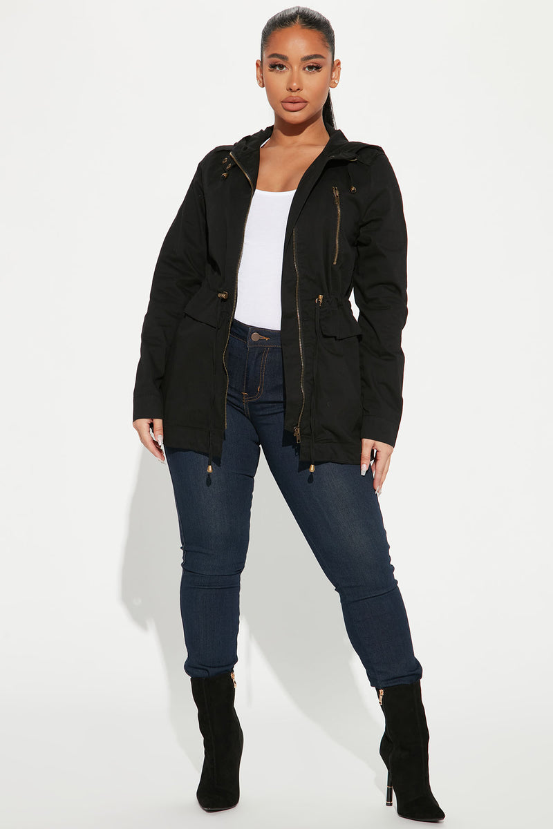 Black jacket fashion top nova