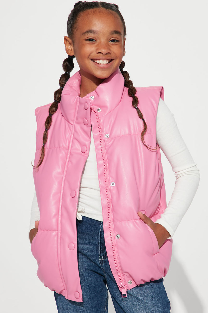 Girls puffer vest top