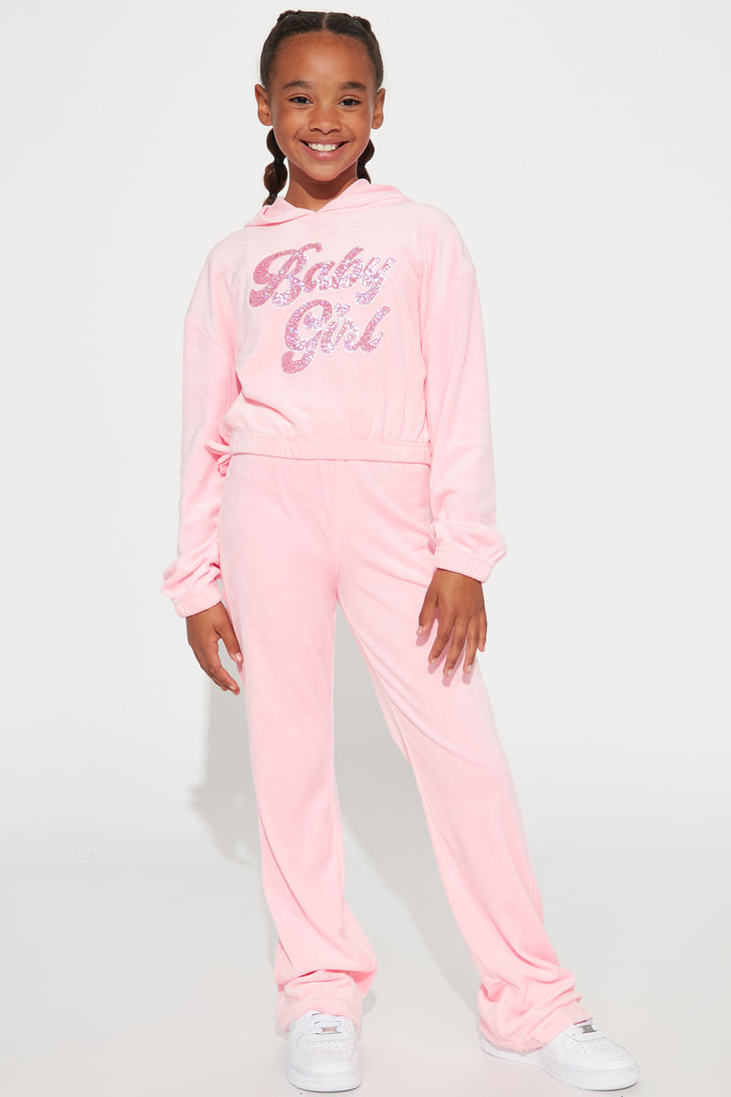 Baby girl sweatpants best sale fashion nova pink