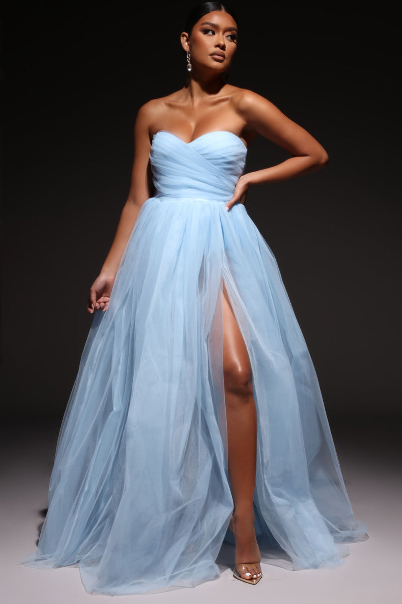 Elle Tulle Gown Blue Fashion Nova Luxe Fashion Nova